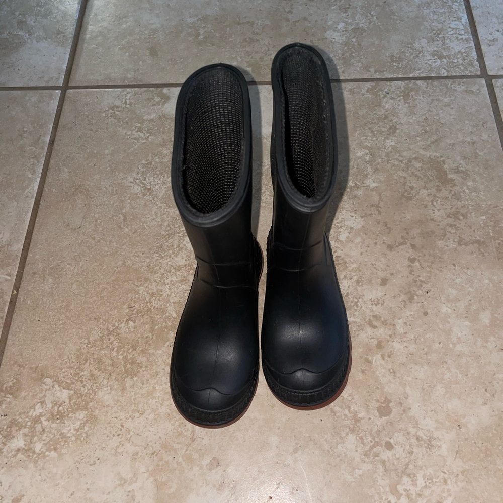 Black Rubber Boots 7-8C
